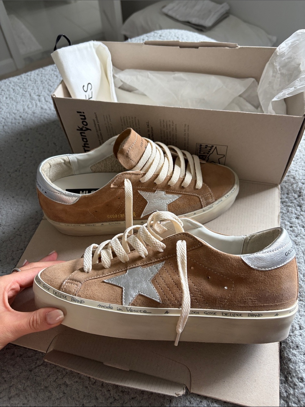 BNIB Golden Goose Hi Stars Size 39